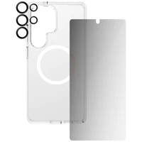 CARE by PanzerGlass Flagship 3in1 viedtālruņa apvalks + privātuma stikls + lēca Samsung Galaxy S25 Ultra