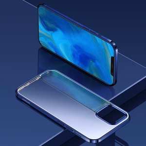 Joyroom New Beautiful Series īpaši plāns apvalks ar elektroapzeltītu rāmi iPhone 12 Pro Max melns (JR-BP796)