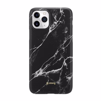 Crong Marble maciņš – iPhone 11 Pro maciņš (melns)