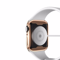 TPU stikla korpuss Dux Ducis Samo Apple Watch 45mm rozā krāsā