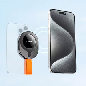 Joyroom JR-ZS393-S magnētiskais turētājs ar piesūcekņiem 4.7–7" tālrunim - melns un oranžs