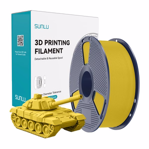 Sunlu PLA+ ātrdarbīgās drukas filaments, dzeltens
