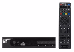 Esperanza EV106P – DVB-T2 H.265/HEVC digitālās virszemes televīzijas uztvērējs, melns