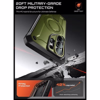 Supcase Unicorn Beetle Pro Mag MagSafe 2 komplektu futrālis Samsung Galaxy S26 Ultra - Zaļš un melns