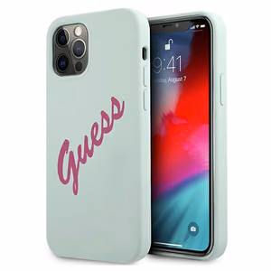 Guess GUHCP12LLSVSBF iPhone 12 Pro Max 6.7" zils fuksija/zils fuksija cietais apvalks Silikona Vintage