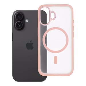 Maciņš iPhone 16 Flexline Mag Cover, saderīgs ar MagSafe, rozā