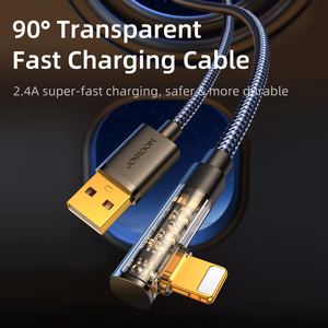 Kabeļa leņķis ar USB-A / Lightning / 1,2 m Joyroom S-UL012A6 (zils)