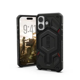 UAG Urban Armor Gear viedtālruņa apvalks MONARCH PRO saderīgs ar MagSafe iPhone 17 kevlar melns