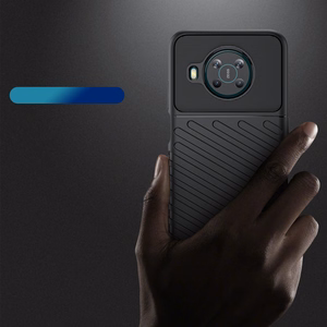 Thunder viedtālruņa apvalks elastīgs bruņu apvalks Nokia X100 melna