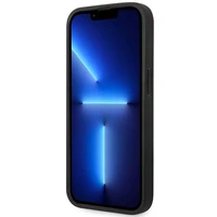 Viedtālruņa apvalks BMW BMHMP14L22RPSK iPhone 14 Pro 6.1" melns/melns ādas sēdekļu raksts MagSafe