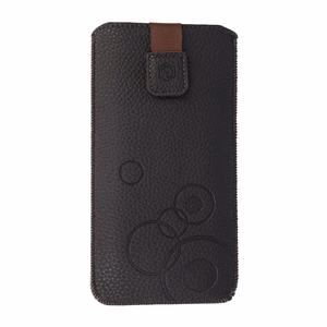 Чехол-пауч Wonder Deko (размер L) для iPhone 13 Mini/12 Mini/SE 2020/2022/7/8 шоколадный