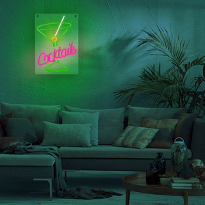 Neon PLEXI LED COCKTAILS rozā zaļš FPNE02X Forever Light