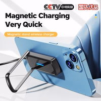 Bezvadu lādētājs Essager "Aurora" Magnetick Statīvs / Lādētājs Melns 15W (Magsafe Compatible)