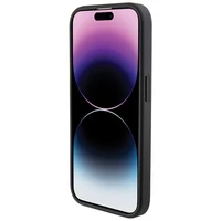 BMW stepēts trīskrāsu viedtālruņa apvalks iPhone 15 Pro - melns