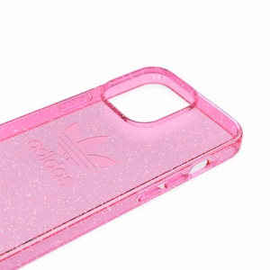 Adidas OR aizsargājošs caurspīdīgs apvalks Spīdums iPhone 13 Pro / iPhone 13 - rozā