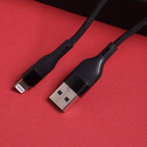 Maxlife MXUC-07 cable USB - Lightning 1,0 m 2,4A black nylon