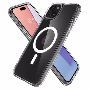 Spigen Ultra Hybrid Mag viedtālruņa apvalks ar MagSafe iPhone 15 – balts