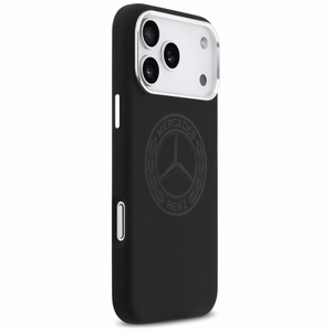 Mercedes Силиконовый Vintage Logo MagSafe Чехол для iPhone 17 Pro Max - чёрный