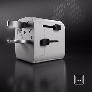 SBS universāls ceļojumu adapteris - EU 2xUSB-A - balts