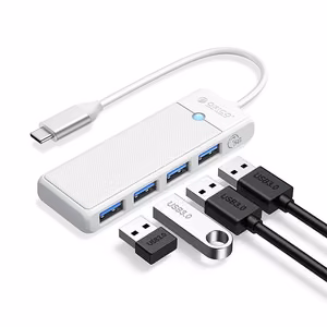 Orico PAPW4A-C3 USB Hub 4-port 4x USB-A 3.0 0.15 m - white
