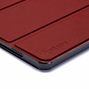 Korpuss Reach Smart Leather Samsung X610/X616 Tab S9 FE Plus bordo krāsā
