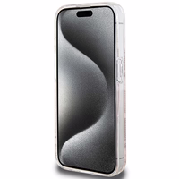 Guess IML GCube Magnētiskais apvalks iPhone 15 Pro - rozā