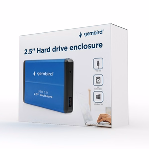 Gembird EE2-U3S-2-B diska korpuss 2.5" USB 3.0 HDD korpuss zils