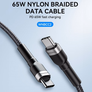 Wozinsky WNBCC2 USB-C / USB-C PD 65W cable 2 m - black