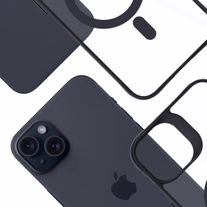 3mk Satin Armor MagCase ar MagSafe iPhone 15 Plus - Caurspīdīgs ar melnu rāmi