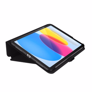 Speck Balance Folio atverams vāciņš ierīcei iPad 11" (2025) / 10.9" (2022), ar Microban pretmikrobu aizsardzību un magnētisku statīvu, melns