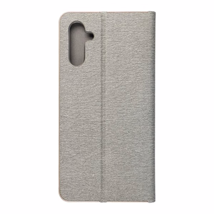 LUNA Book Gold viedtālruņa apvalks SAMSUNG A13 5G / A04S sudraba