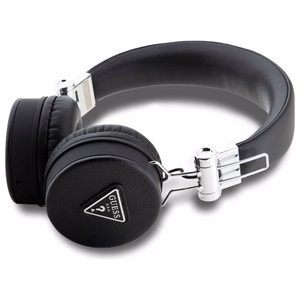 Guess Bluetooth ENC GUBH70PGTSPSK uz ausīm austiņas melnas/melnas graudainas klasiskās apaļās formas
