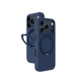 AmazingThing Cloudie viedtālruņa apvalks iPhone 17 Pro Max ar statīvu – zils