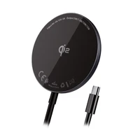 Blavec indukcijas lādētājs BQI-03 Qi2 15W magnētisks Magsafe (BQI03-QI2MB) melns