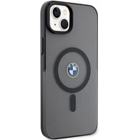 BMW Signature MagSafe macins priekš iPhone 14 Plus/15 Plus - Melns