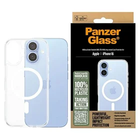 PanzerGlass HardCase viedtālruņa apvalks iPhone 16 6.1" balts MagSafe 1291