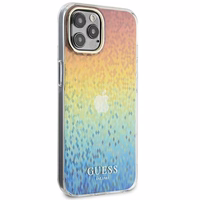 Guess IML Faceted Mirror Disco Iridescent viedtālruņa apvalks iPhone 12/12 Pro - vairākrāsains