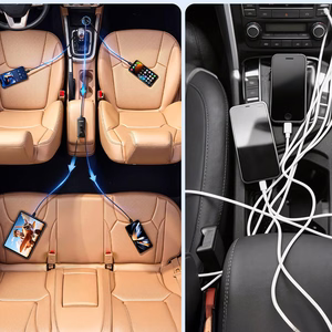 Orico ChargeClip 108W auto lādētājs 2x USB-A + 4x USB-C ar klemmi - melns
