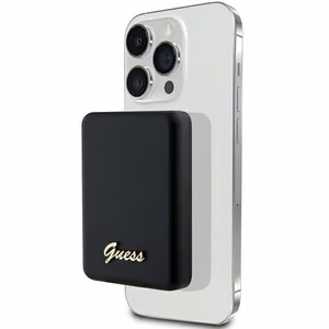 Guess MagSafe Metal Script Logo беспроводной внешний аккумулятор 5W 3000mAh - чёрный