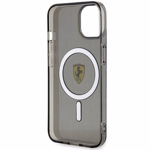 Ferrari FEHMP14MURKK iPhone 14 Plus 6.7" melns/melns cietais apvalks Translucent Magnētiskais