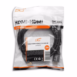 HDMI-HDMI Kabelis v2.1 8K 2m Melns