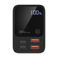 Portatīvais lādētājs Choetech B635BK USB-A / USB-C 22,5W 27000mAh (melns)