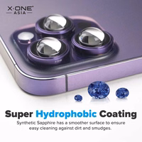 X-ONE Sapphire Camera Armor Pro - iPhone 16e kameras aizsargs - sudraba