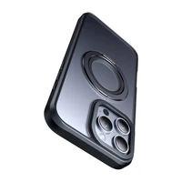 McDodo PC-4933 MagSafe viedtālruņa apvalks iPhone 16 Pro Max ar statīvu (melns)