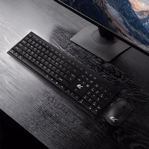 NanoRS bezvadu tastatūra un pele ar ergonomisku dizainu RS580