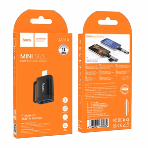 OTG adapteris Lightning uz USB A Hoco UA31A melns