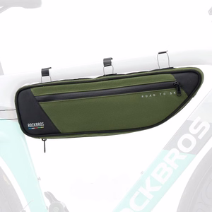Rockbros TL003 ROAD TO SKY 2L velosipēda rāmja soma ūdensizturīga - zaļa