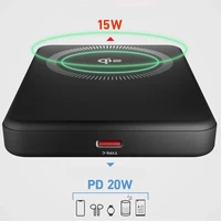 SBS Mag Power Qi2 5000 mAh portatīvais lādētājs saderīgs ar MagSafe - melna