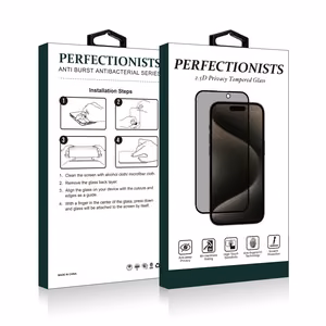 Tempered glass 2.5D Privacy Perfectionists Apple iPhone 15 Pro Max black