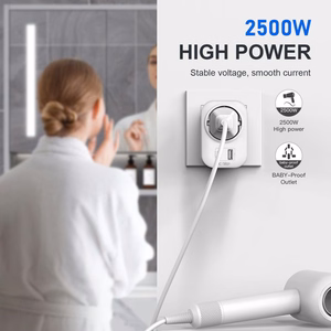 Tech-Protect TA100 UK adapteris balts